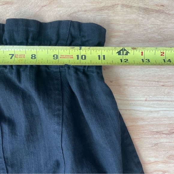 PIETSIE Drop Crotch Paper Bag Uzes Pant Black Harem Slouchy Slim Leg Crop XS - Picture 7 of 8